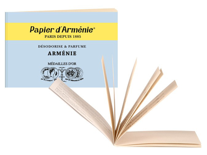 Papier d'Arménie "Arménie" Boite de 30 Carnets Bleus