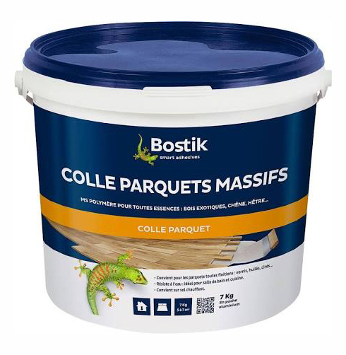 Pot de Colle Parquets Massifs 7 kg pour une fixation solide et durable des parquets en bois.