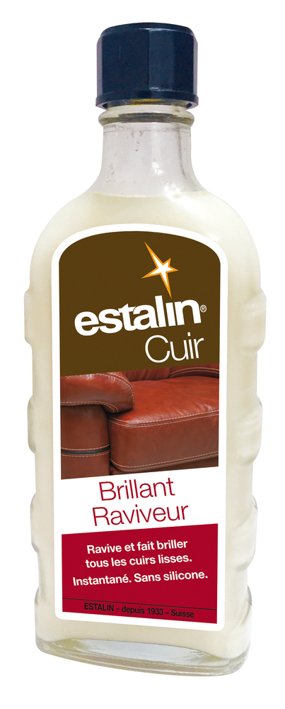 Flacon de Brillant Raviveur Cuir 125 ml, produit d'entretien et d'imperméabilisation pour raviver le cuir.