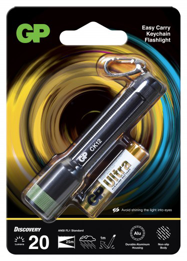Lampe de poche LED GP Discovery CK12 Vole compacte sous blister