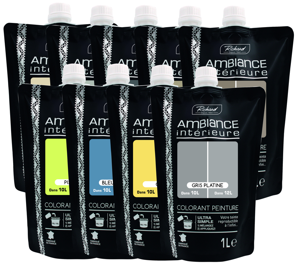 Colorant peinture liquide Doypack 1L pour ambiance intérieure