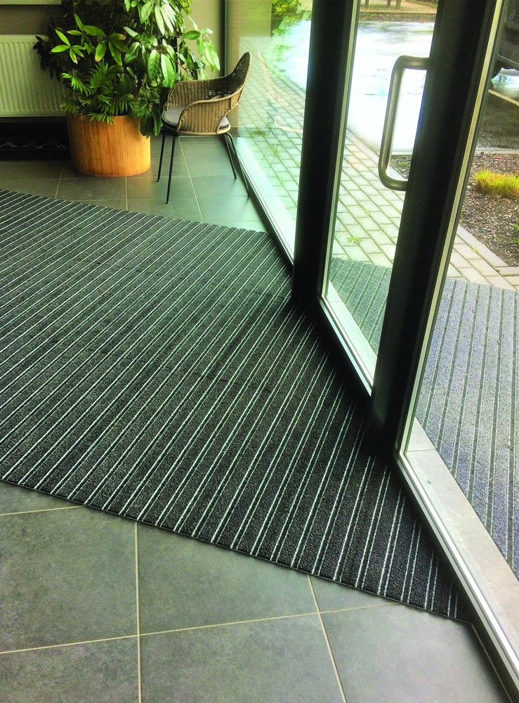 Oural Tile Tapis d'Entrée Anthracite en Lames Boite de 1m²