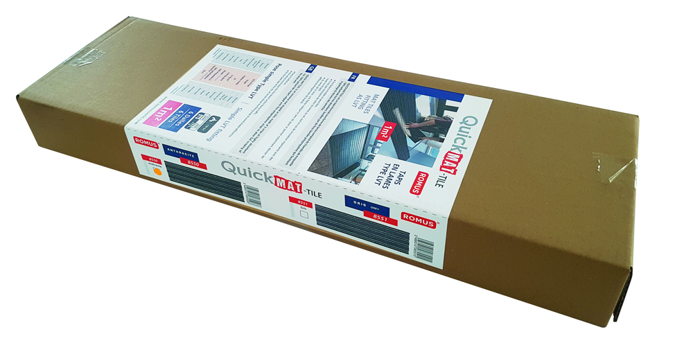 Oural Tile Tapis d'Entrée Anthracite en Lames Boite de 1m²