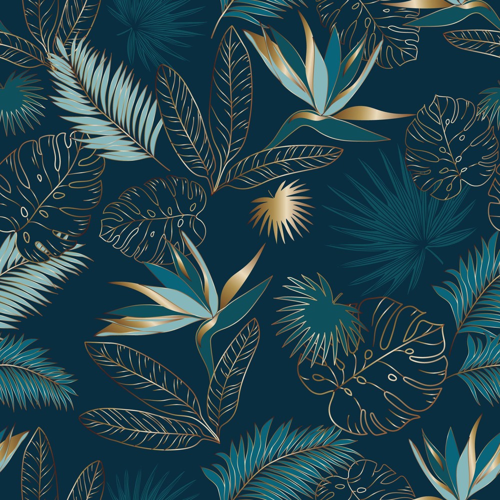 Nappe Polyester 140 x 240 cm motifs paon Vahina