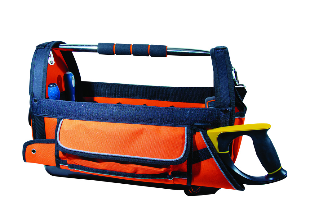 Boite à Outils Textile robuste avec poignée et multiples compartiments pour outillage de chantier