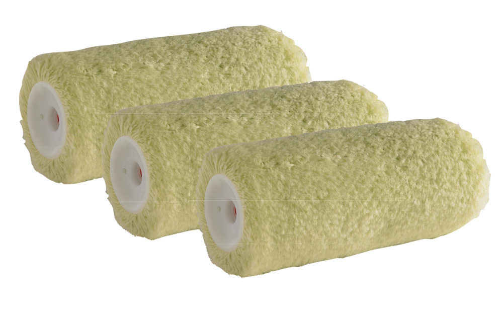 Lot de 3 manchons de rouleau à peindre façade 180 mm pour travaux extérieurs, idéal surfaces rugueuses