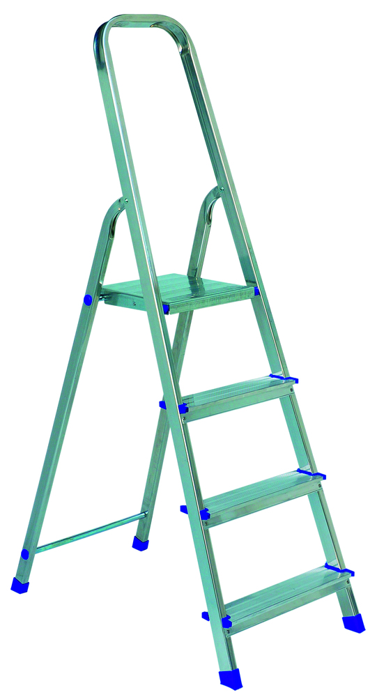 Escabeau en aluminium 4 marches pliant et antidérapant