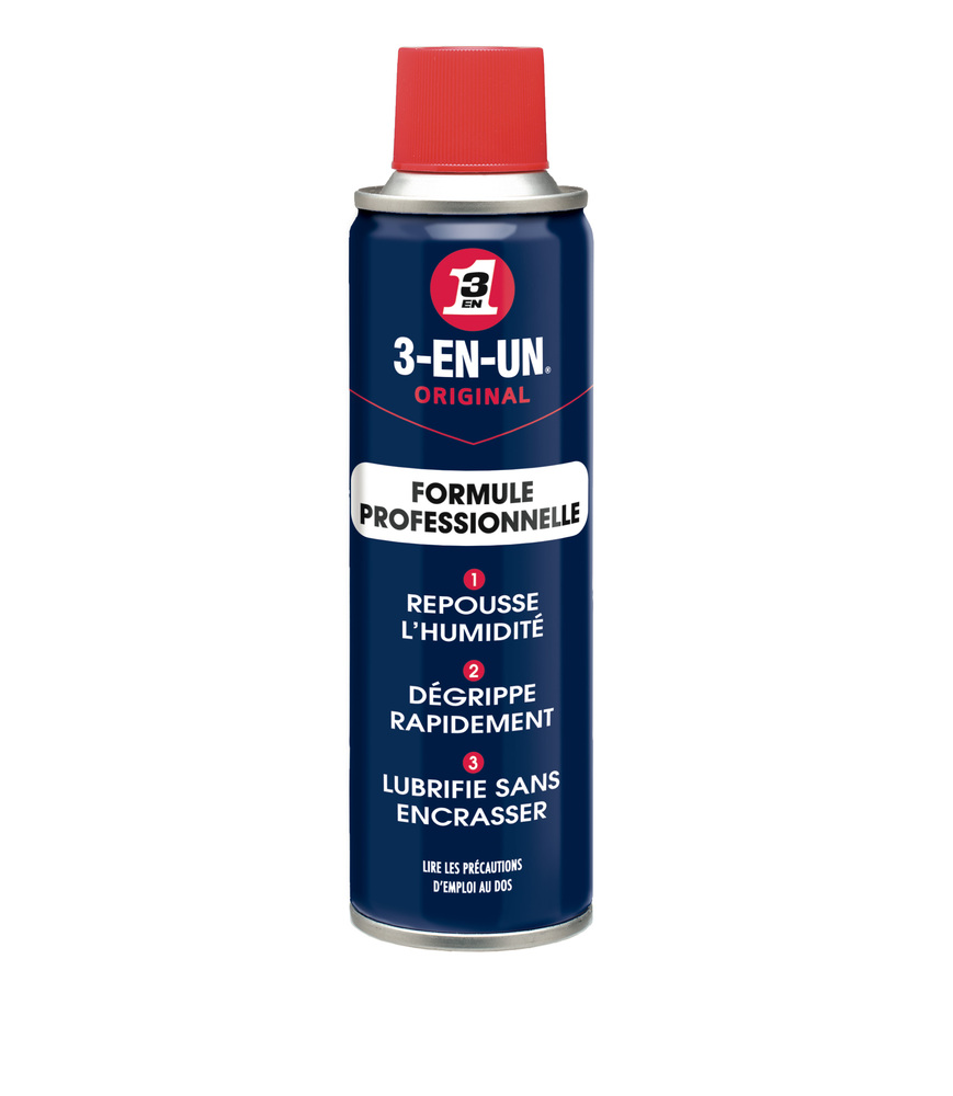 Huile Formule Professionnelle 3-EN-UN Original 250 ml, multifonction dégrippant et lubrifiant