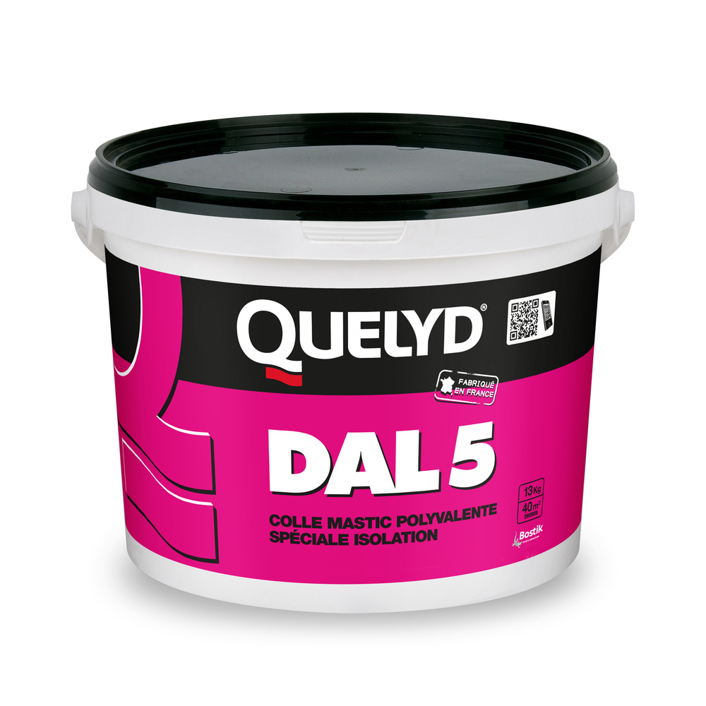 Pot de Colle Mastic DAL 5 de 13 kg pour pose murale et isolation