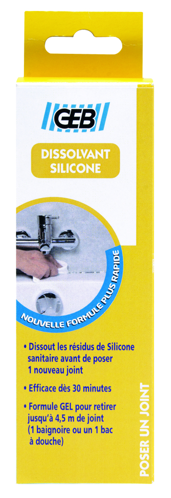 Dissolvant silicone en tube 125 ml pour enlever joints et mastics