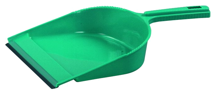 Pelle à poussière en polypropylène grise robuste, idéale pour le ménage.