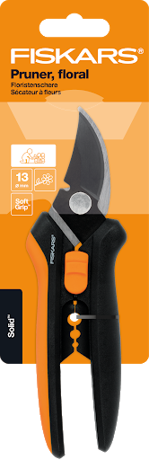 Sécateur à Fleur Solid SP14, outil de jardinage robuste à lames affûtées