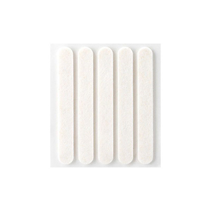 Feutres en Laine Adhésif Blanc (x5)