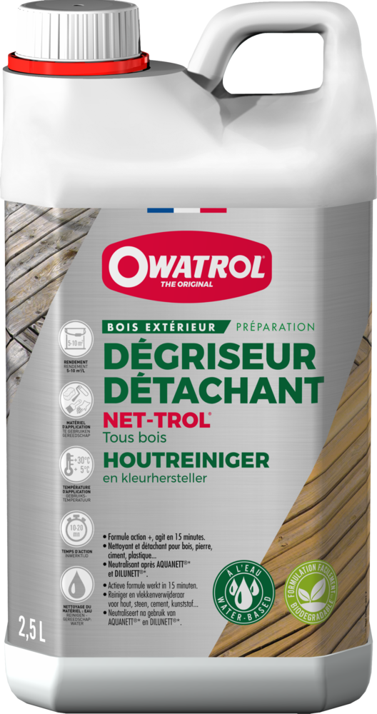 Nettoyant dégriseur éclaircissant Net-Trol 2.5L pour bois