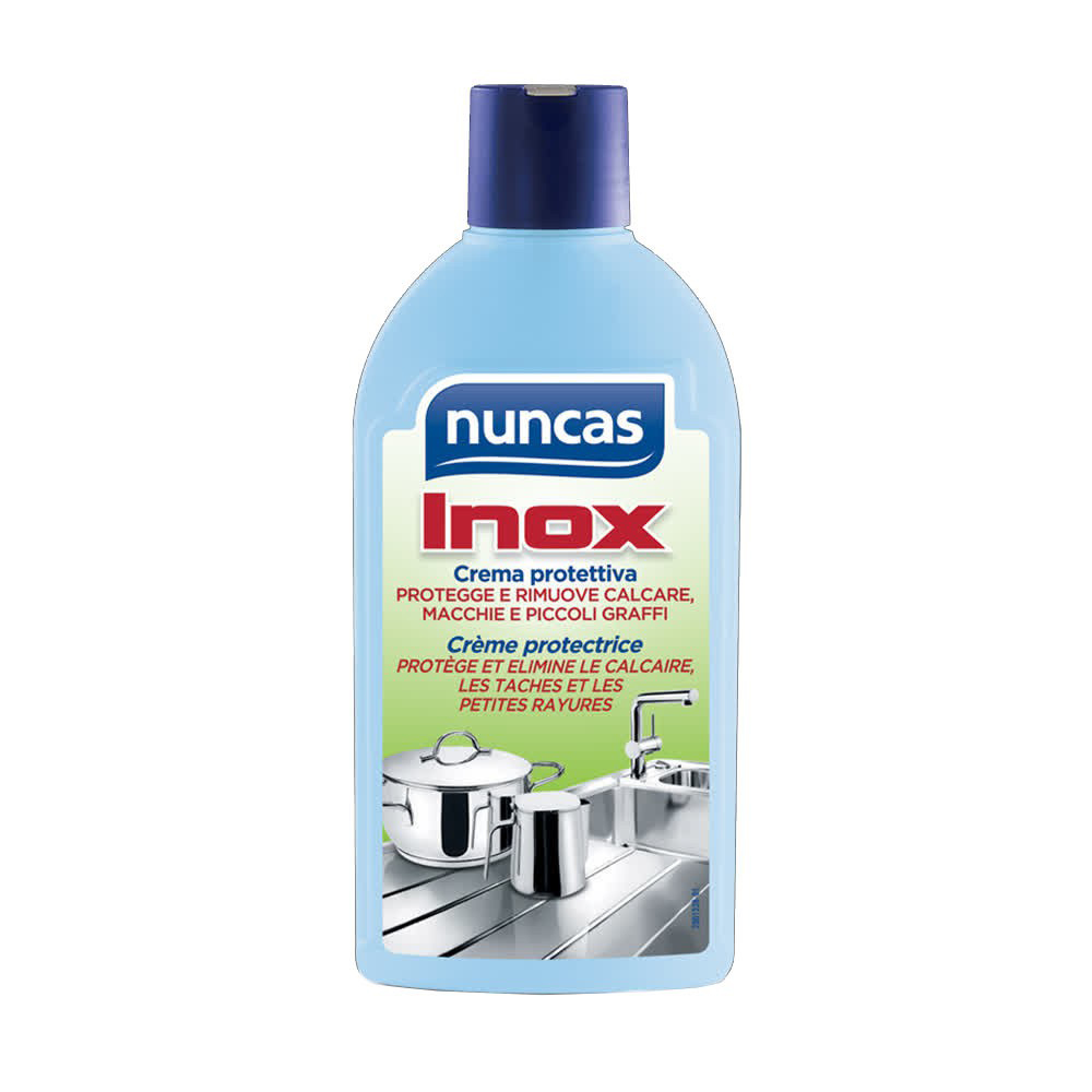 Crème protectrice Inox anti-calcaire 250 ml pour l'entretien des surfaces de cuisine en acier inoxydable