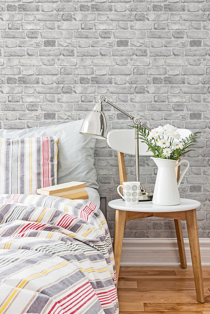 A28903 Vinyle Expansé sur Intissé Brique Blanche