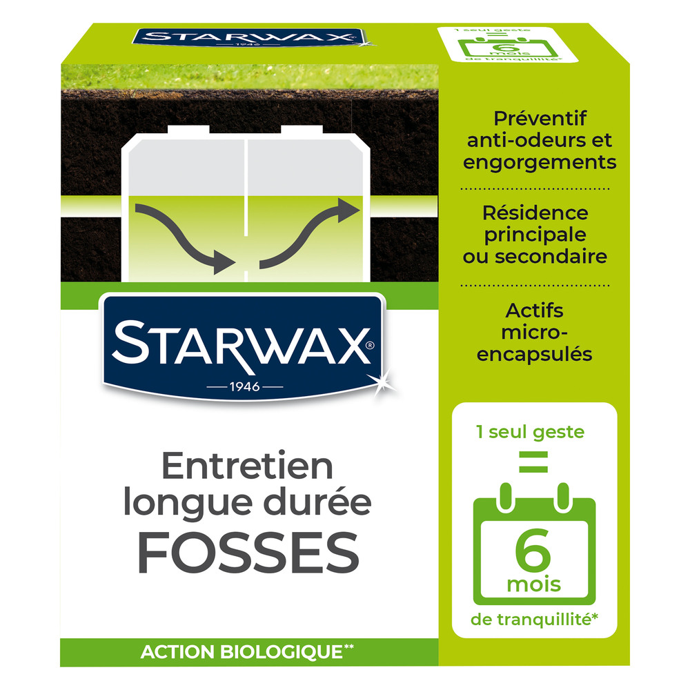 Activateur biologique fosses Entretien Longue Durée 500g
