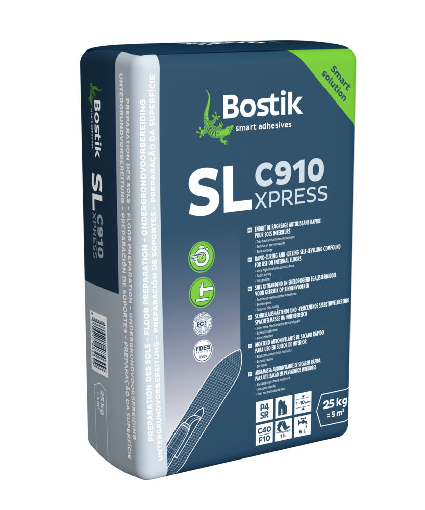 Sac de ragréage autolissant SL C910 Xpress 25 kg pour préparation de sol