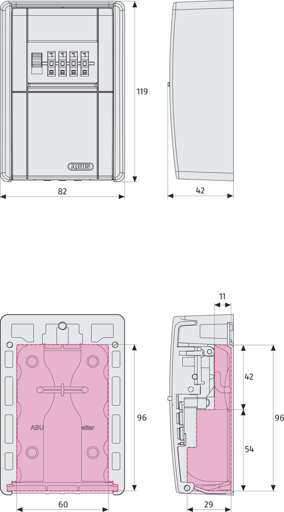 Boîte à Clés Sécurisée KeyGarage 787 LED
