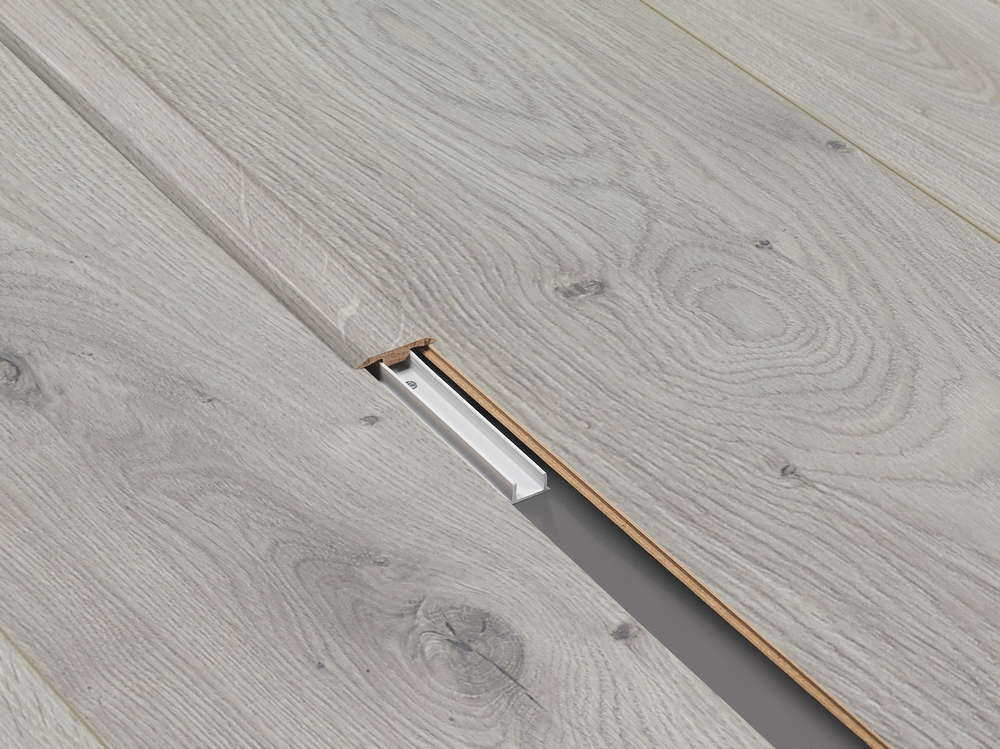 Barre de jonction Gazelle Crush Light pour parquet et stratifié finition claire