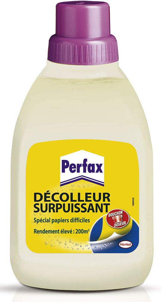 Décolleur Surpuissant 500 ml en flacon pour colles et papiers-peints