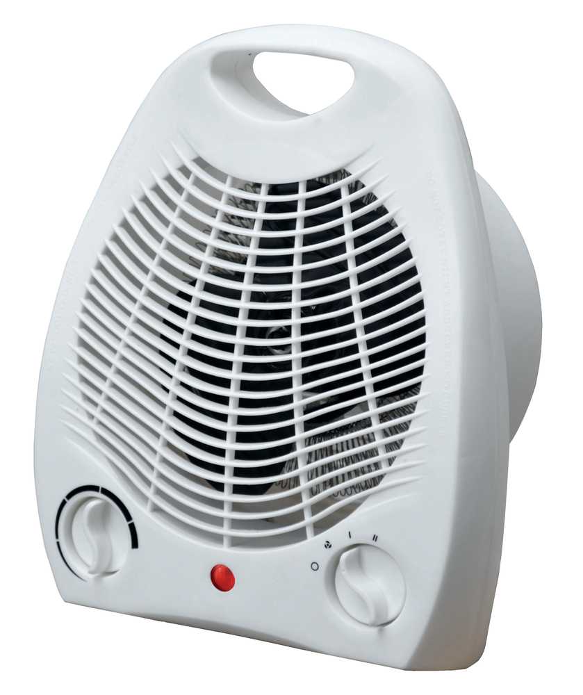 Radiateur soufflant Moesson 2000W blanc et compact