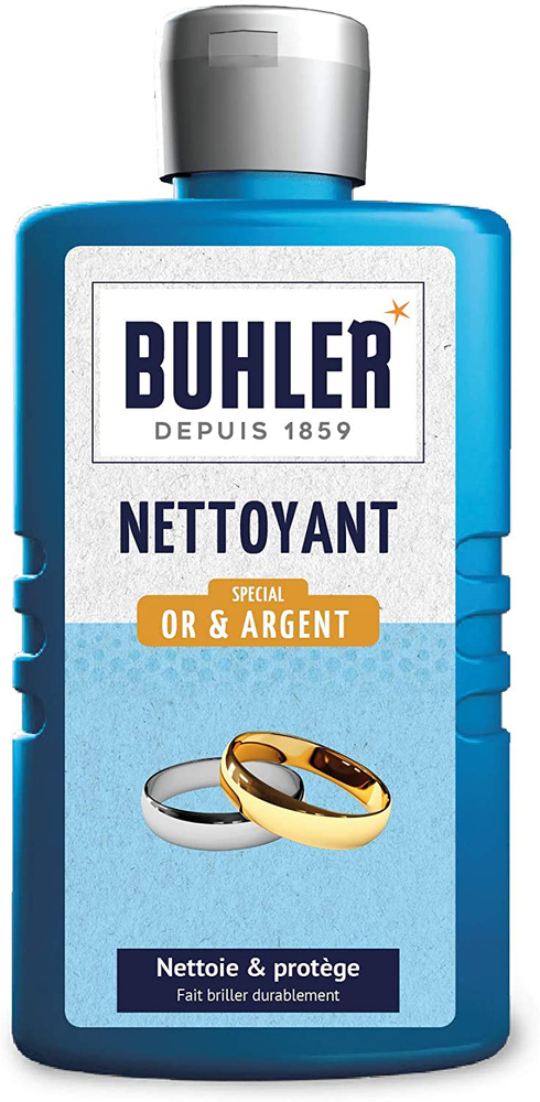Flacon de nettoyant Or et Argent 150 ml pour bijoux et objets précieux