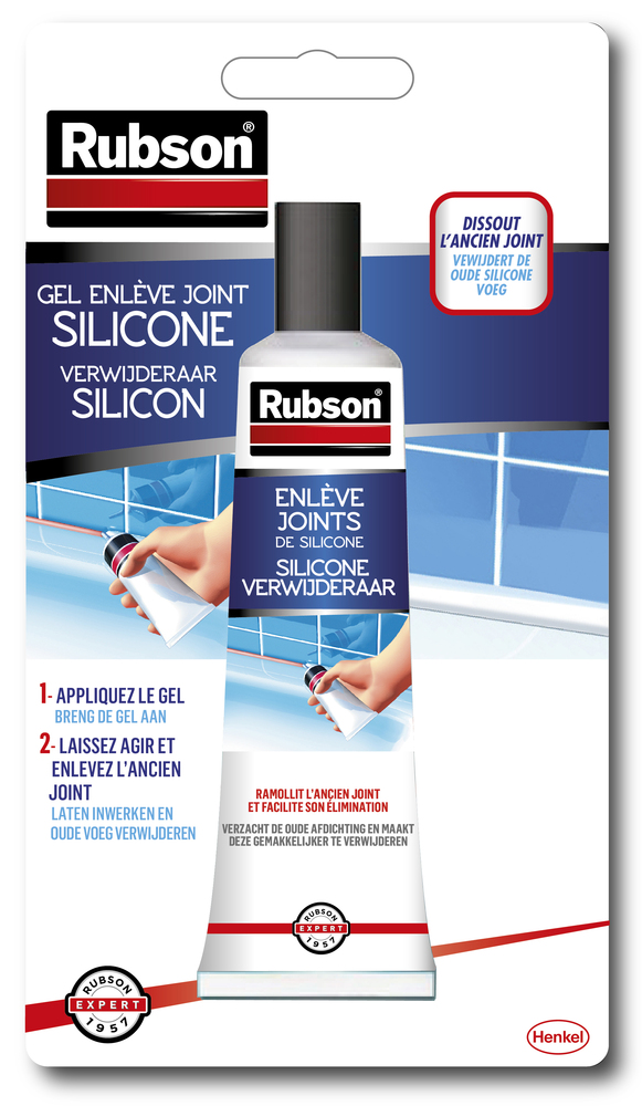 Enlève joints silicone Easy Service en tube de 80 ml, idéal pour la rénovation des joints d'étanchéité.