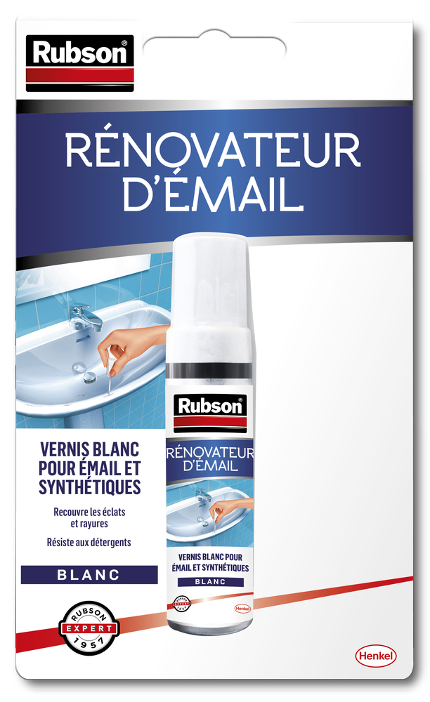 Tube de Rénov’éclats Easy Service Blanc 10 ml avec applicateur de précision pour réparation d'éclats sur émail et céramique sanitaire