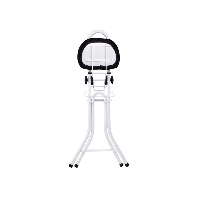 Tabouret de Repassage Ajustable Noir&Blanc