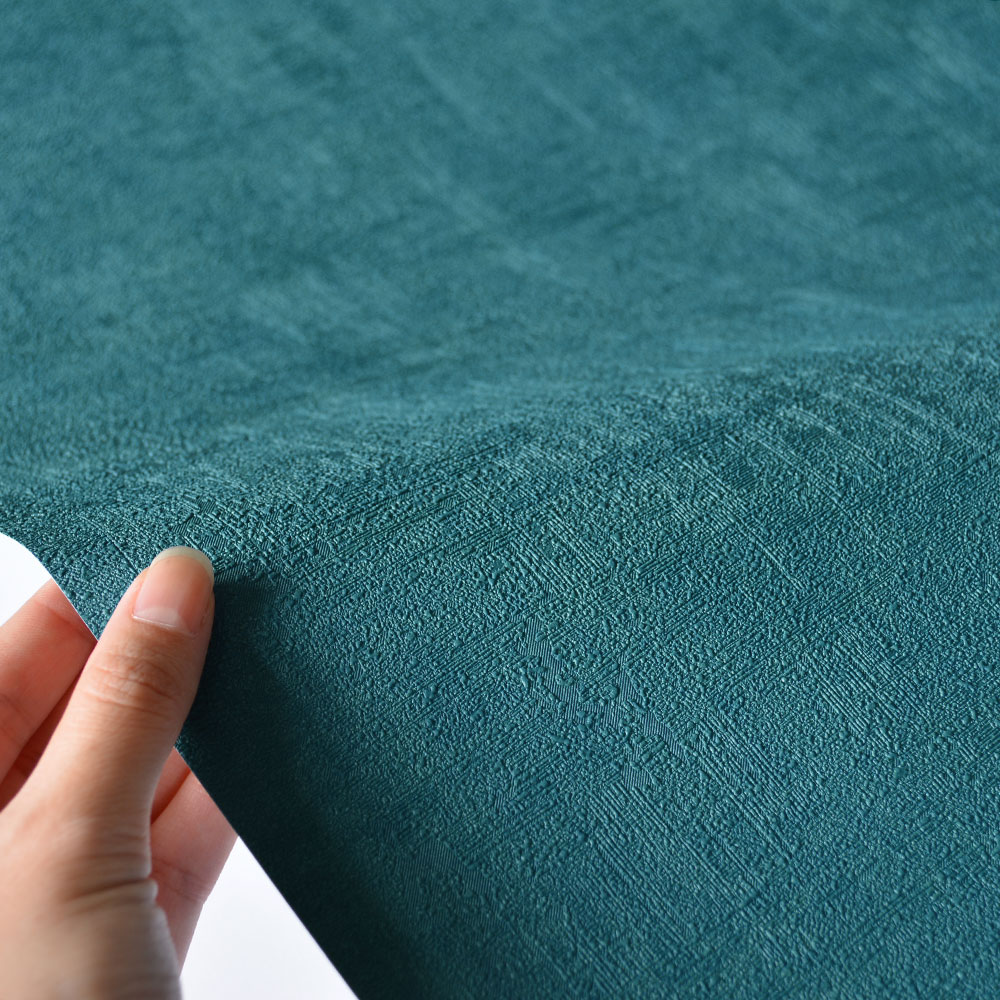 8425 - Vinyle Grainé sur Intissé Uni Béton Mat Turquoise