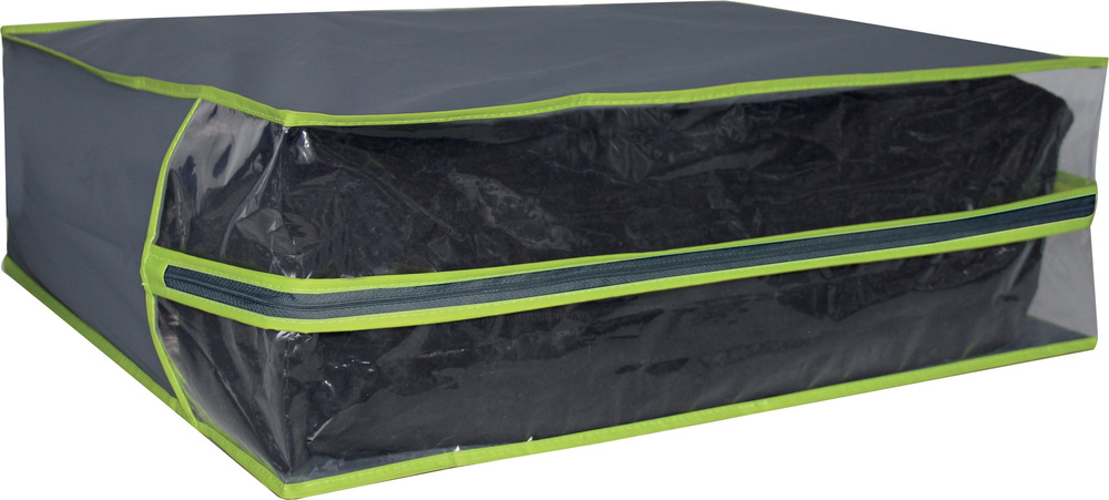 Housse de protection petit modèle en plastique transparent, 60 x 50 x 20 cm, pour vêtements et linge de maison.