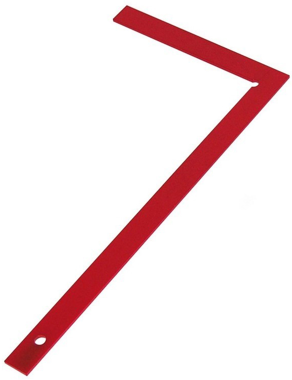 Équerre de maçon professionnelle 60 cm en métal gradué pour mesurer les angles droits