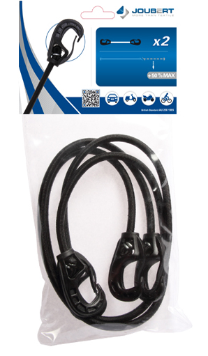 Sandow Mousqueton Ø8 mm avec Crochets, lot de 2, pour la sécurité et la fixation