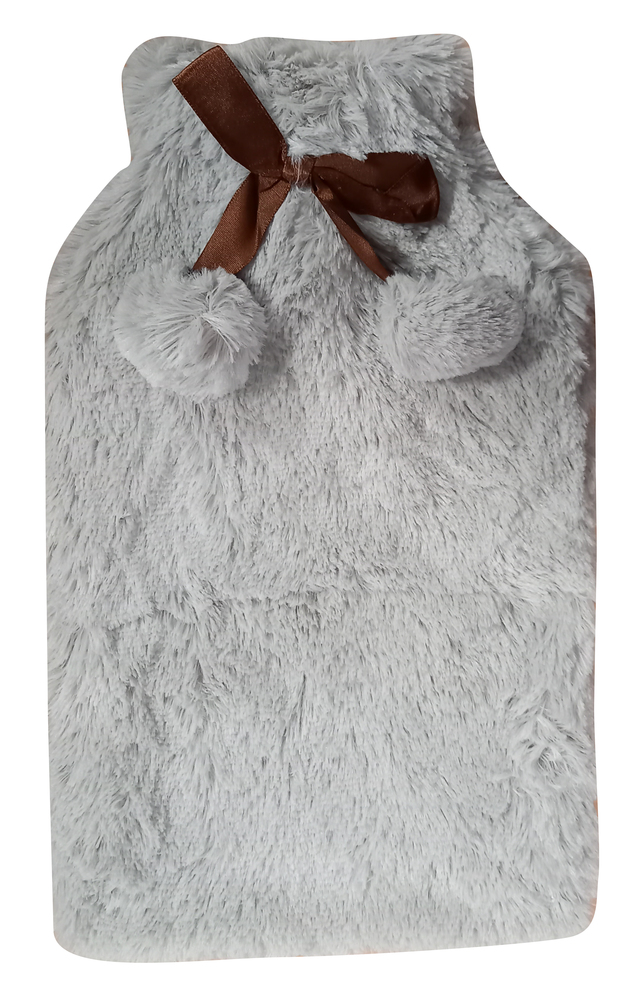 Bouillotte 1.6L avec housse confortable en fourrure douce