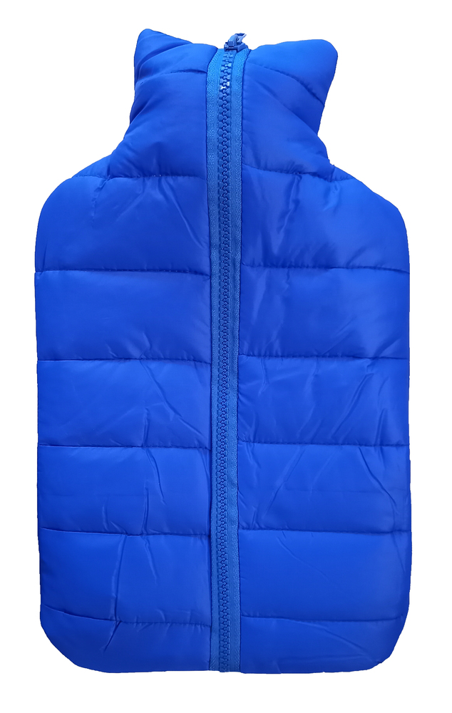 Bouillotte de 1.6L avec housse confort doudoune, matelassée et douce au toucher