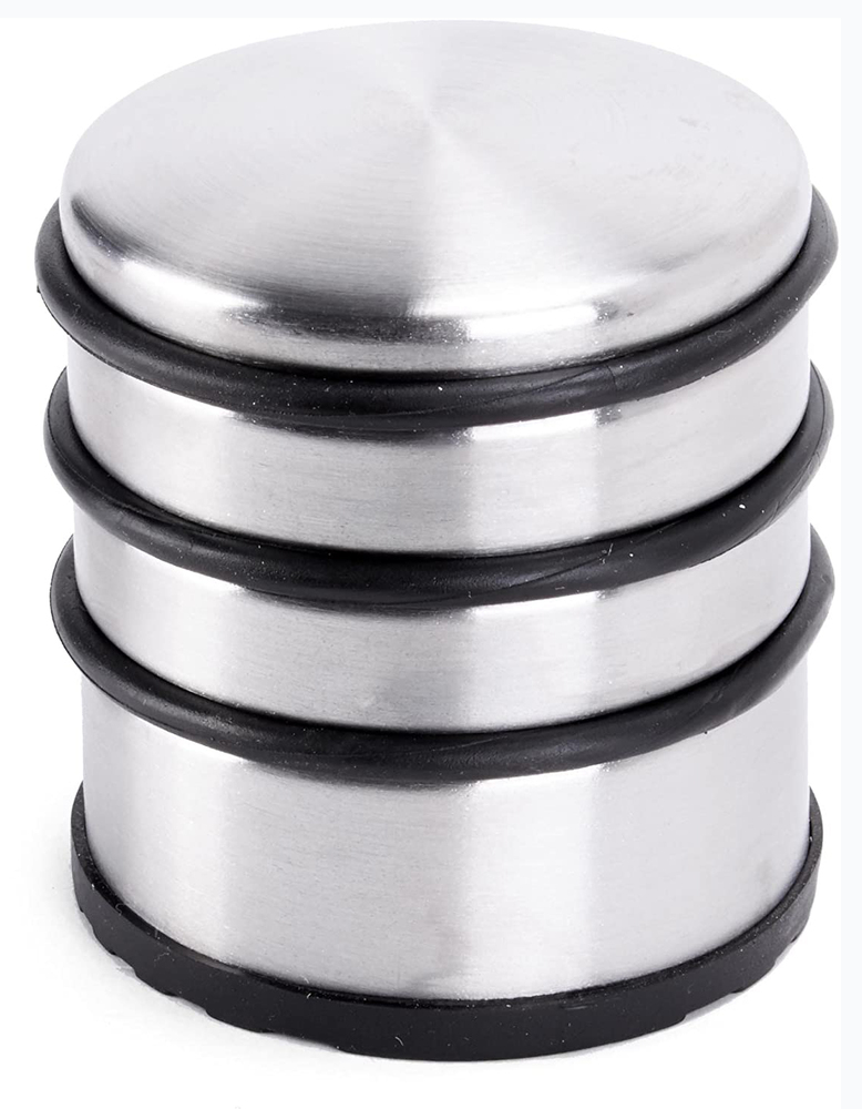 Butoir de porte en acier inoxydable avec embout de protection