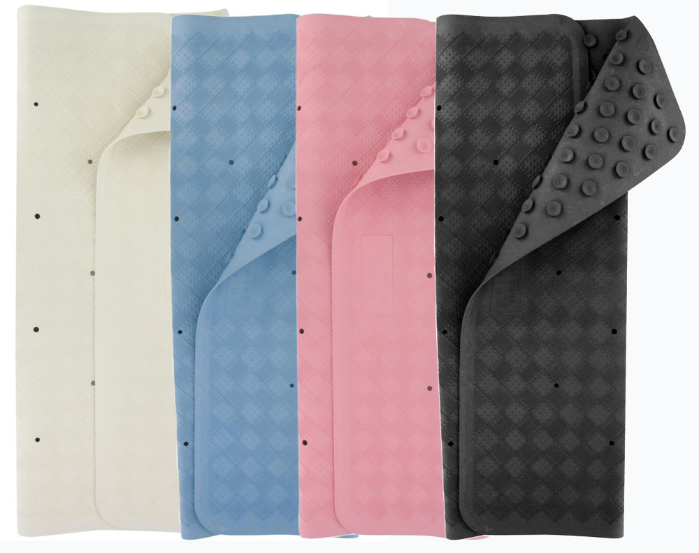 Tapis de douche carré antidérapant 53x53 cm pour douche et baignoire