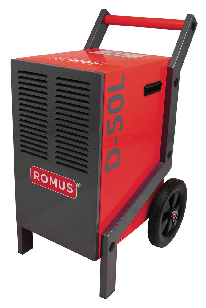 Déshumidificateur professionnel 900W D-50L, haute capacité pour assainissement de bâtiments