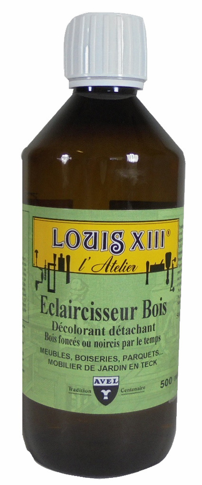 Éclaircisseur de Bois 500 ml en flacon pour dégriser et raviver les surfaces en bois