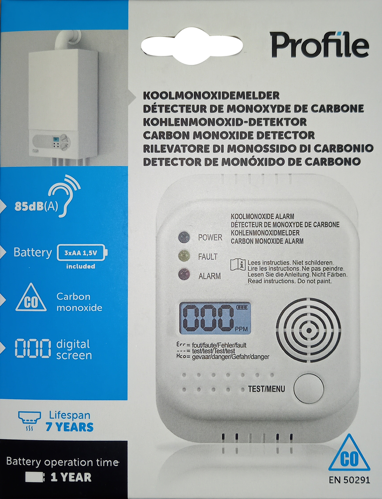 Détecteur de Monoxyde de Carbone Avec Écran
