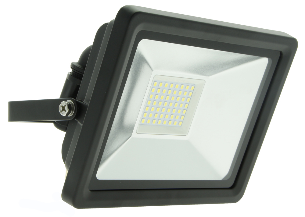 Projecteur LED 30W noir Easy Connect avec support de fixation orientable