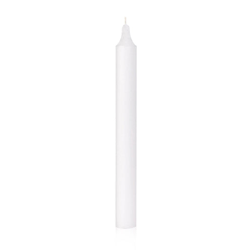 Bougie cylindrique teintée masse blanche Ø21mm hauteur 200mm