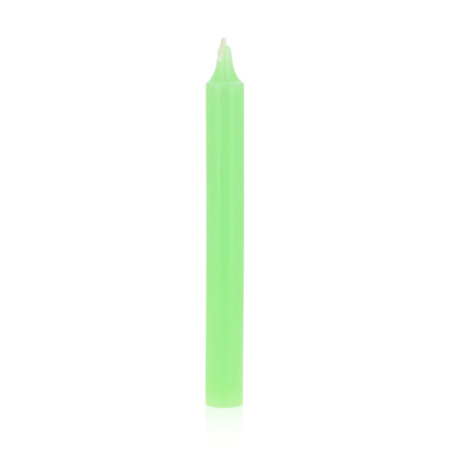 Bougie Teintée Masse Vert Nil, d'un diamètre de 21 mm et d'une hauteur de 200 mm, idéale pour une ambiance décorative.