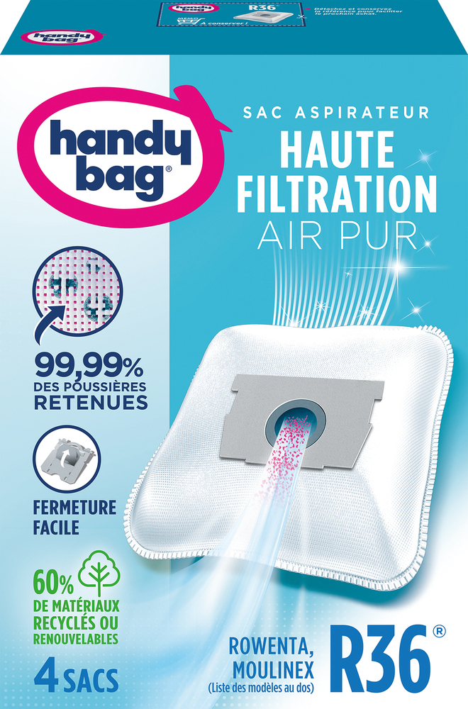 Pack de 4 sacs aspirateur Handy Bag R36