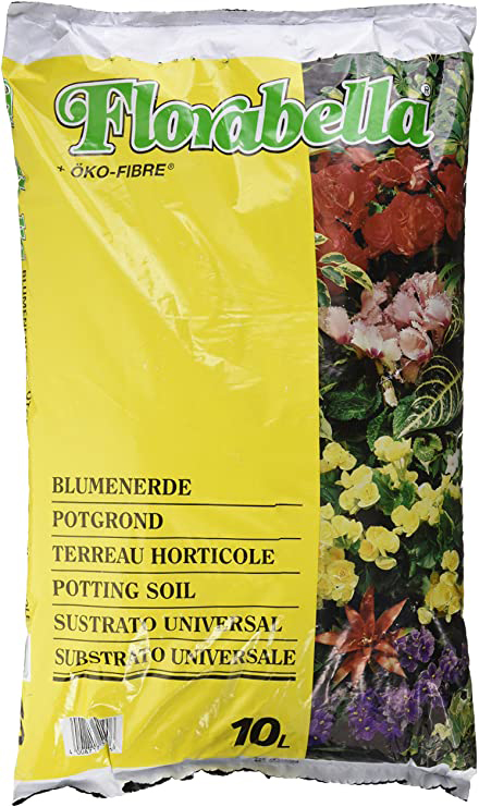 Terreau Horticole Florabella en sac de 10L pour plantes, fleurs et potager.
