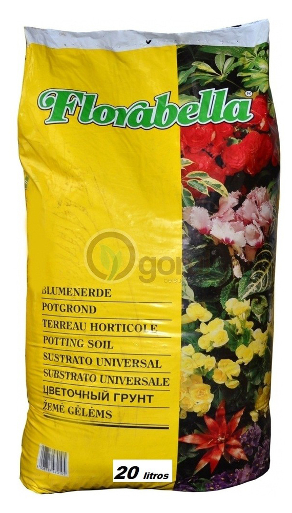 Terreau horticole Florabella en sac de 20 litres pour plantes et jardin