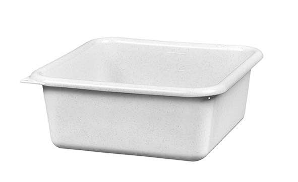 Cuvette Carrée Gris Moucheté