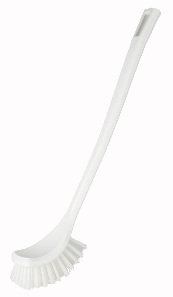 Brosse WC courbée de 39 cm pour un nettoyage efficace sous les rebords