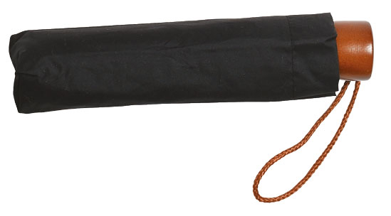 Parapluie femme mini pliant Topless noir